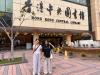 Our student librarians are taking photos outside the public library in Causeway Bay. 