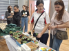 Parents and students enjoy the moment of making succulent potting together.