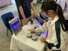 Interactive game booth on reaction time