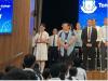 Student MC hosts the Opening Ceremony.