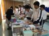 Students are choosing their favourite books in the book fair.